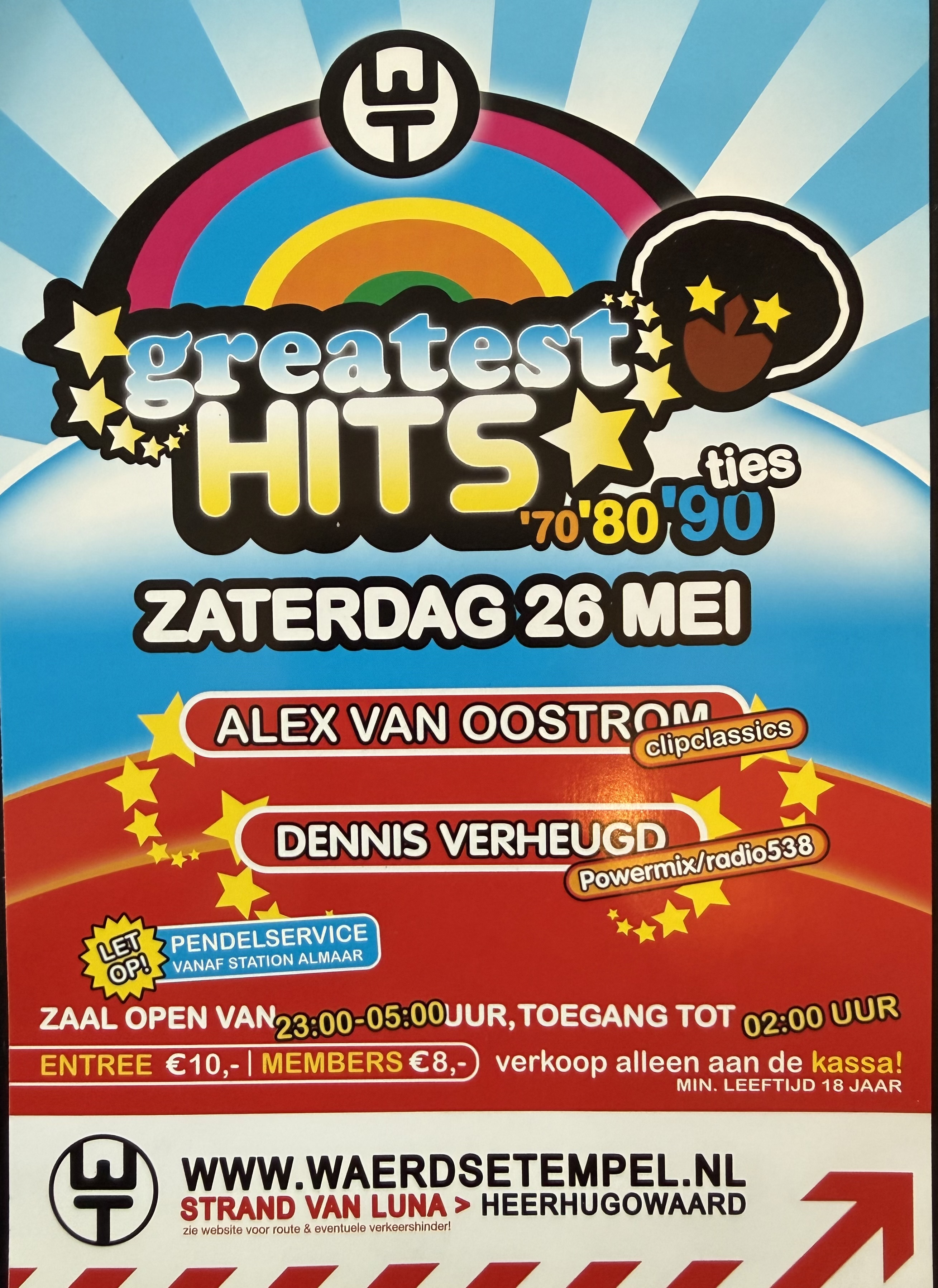 Greatest Hits Live flyer 2007