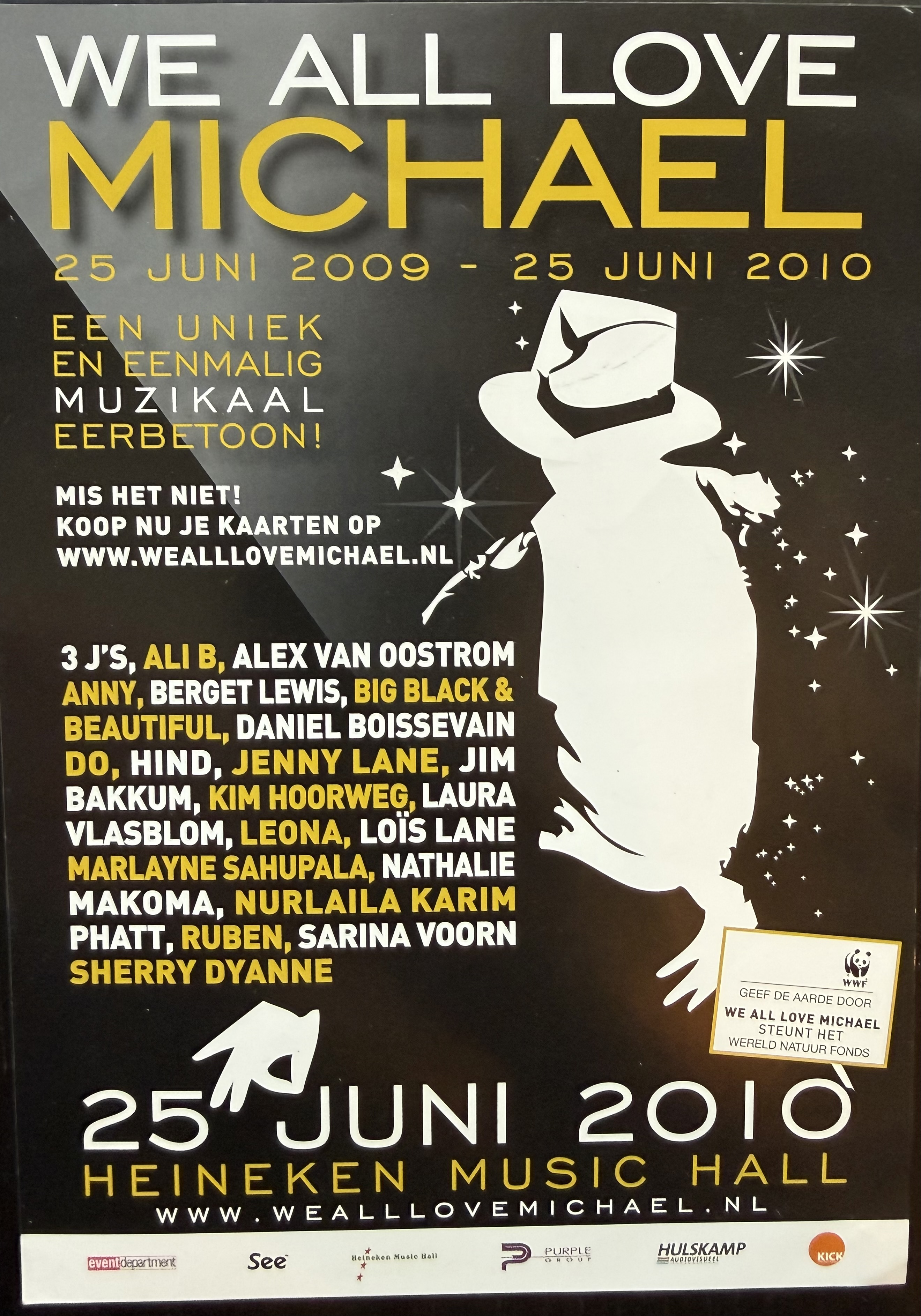 We All Love Michael flyer, Heineken Music Hall 2010